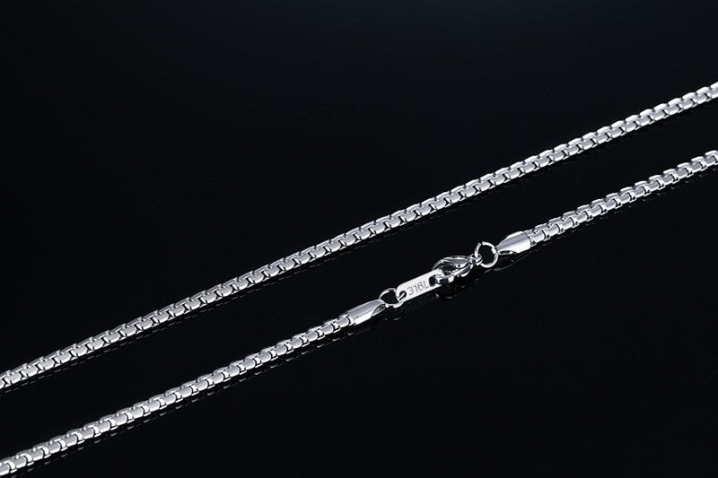 Jewelry Chain Stainless Steel Flat Chain Necklace Gold 3MM