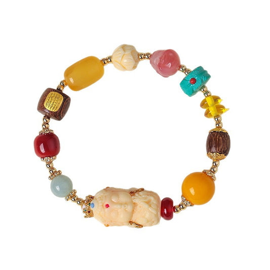 Agate Sandalwood Bracelet