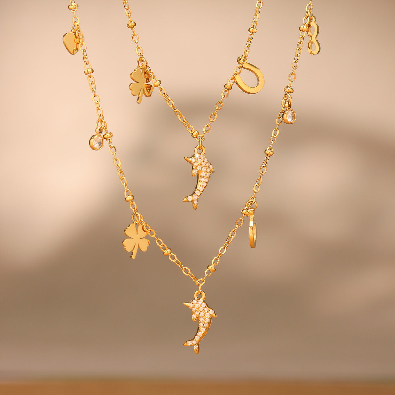 Stainless Zircon Collarbone Necklace For Girls Planderful