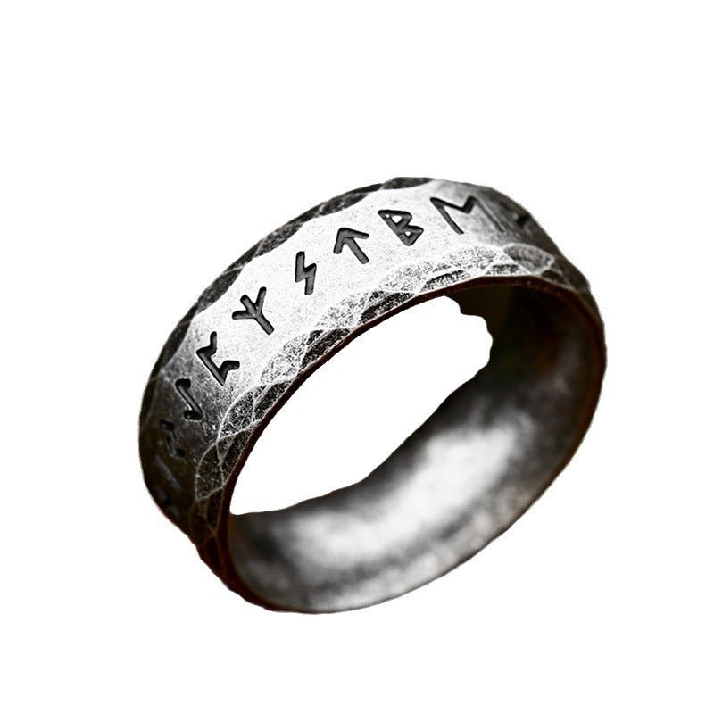 Chic Unisex Titanium Steel Rings - Korean-Inspired Retro Jewelry for Modern Fashion
