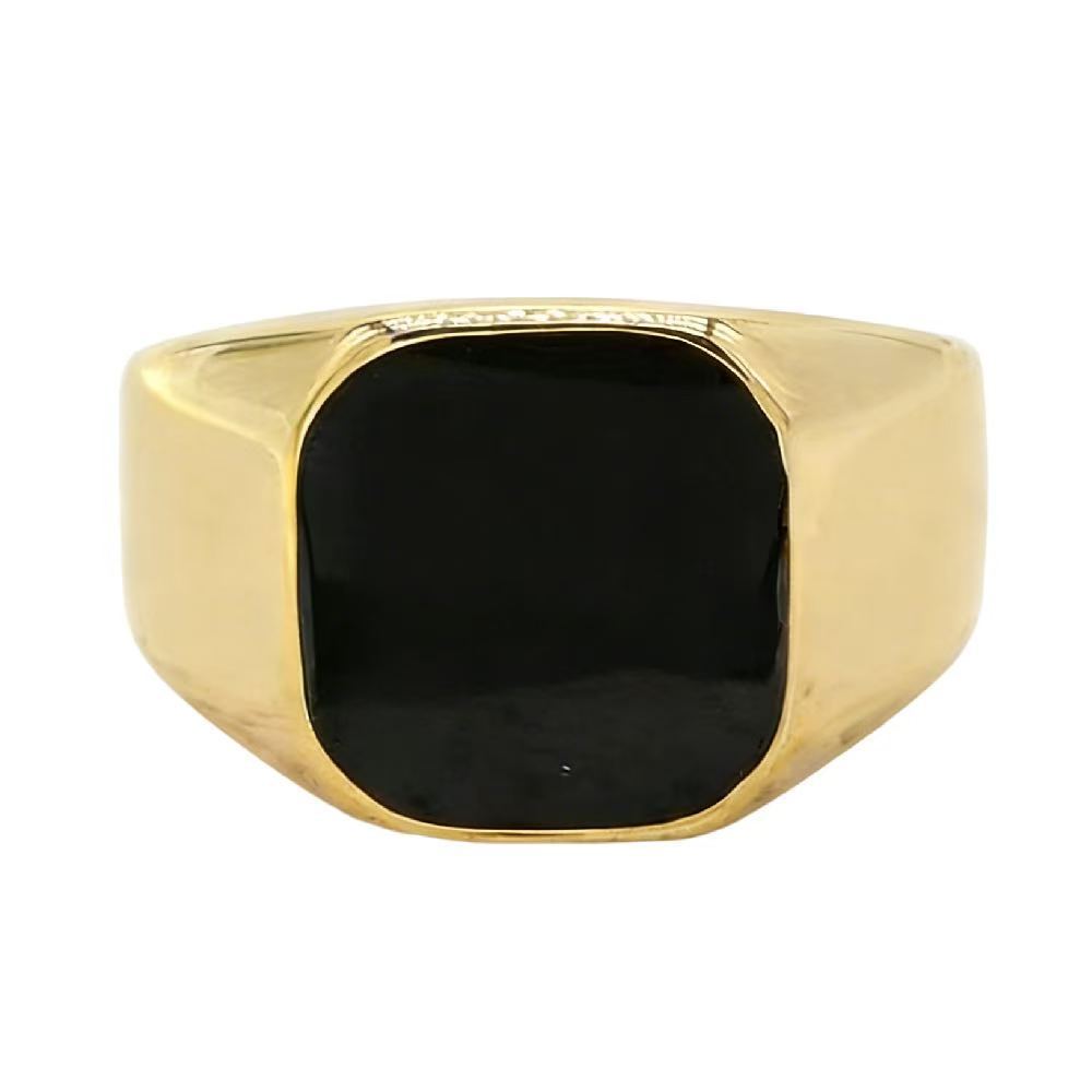 Planderful Everyday Genie Steel Index Finger Ring Unisex Glossy Korean Style Protection Statement
