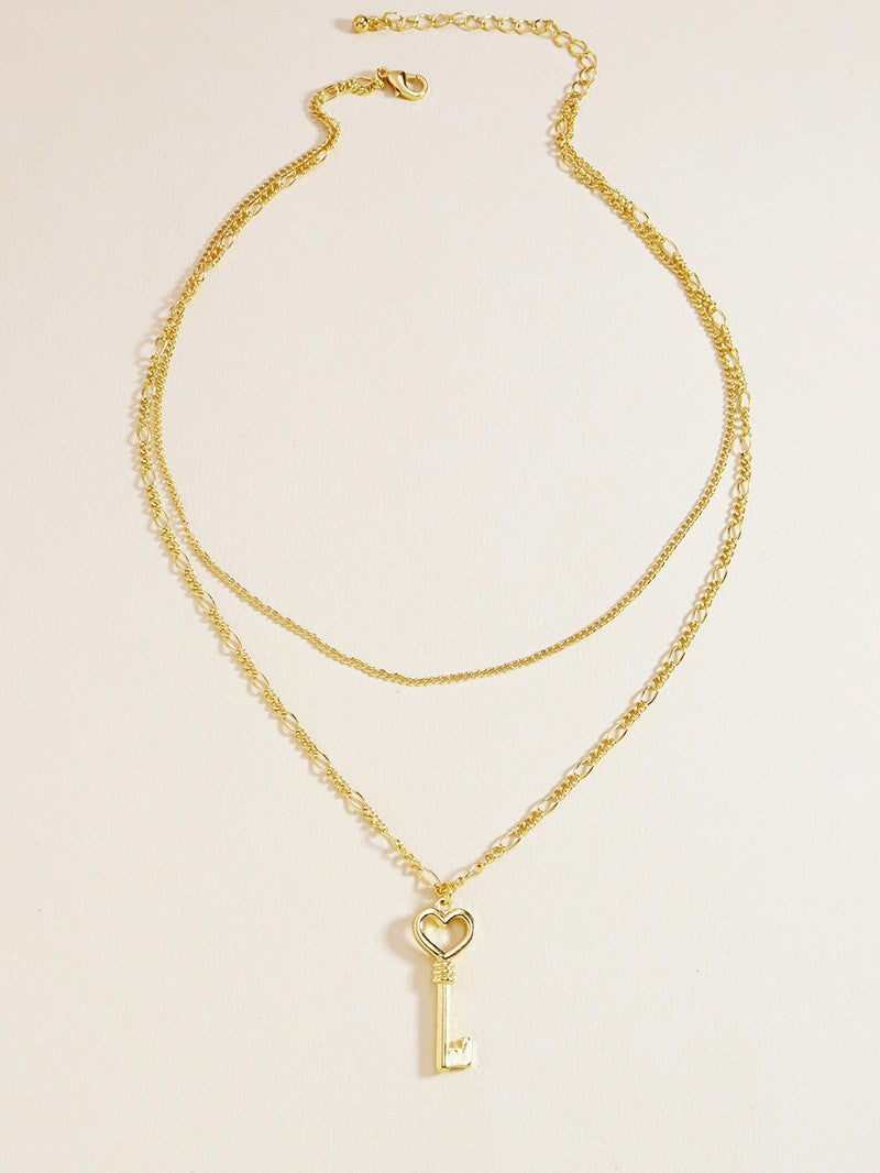Vacation Vibes Double Layer Key Necklace