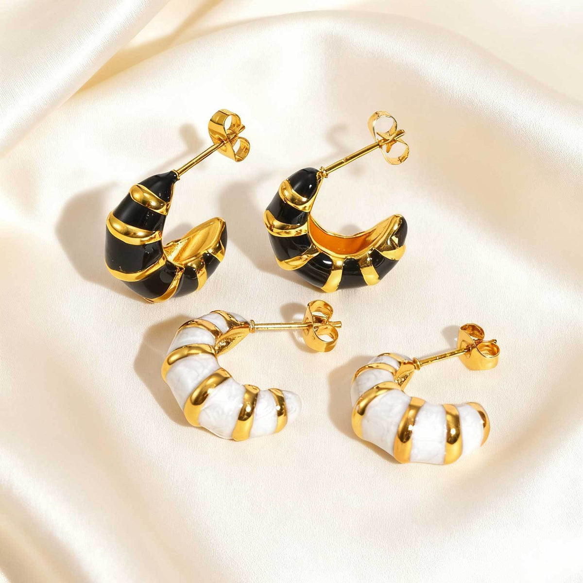 Modern Stainless Steel Earrings — Multiple Styles
