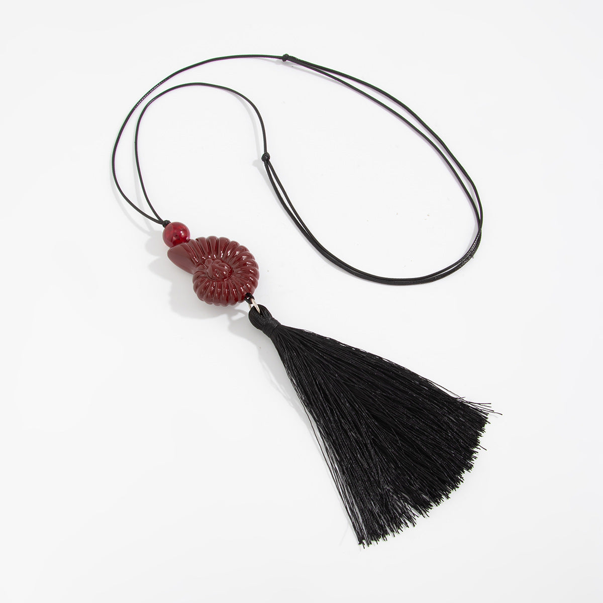 Adjustable Shell & Conch Fringe Necklace