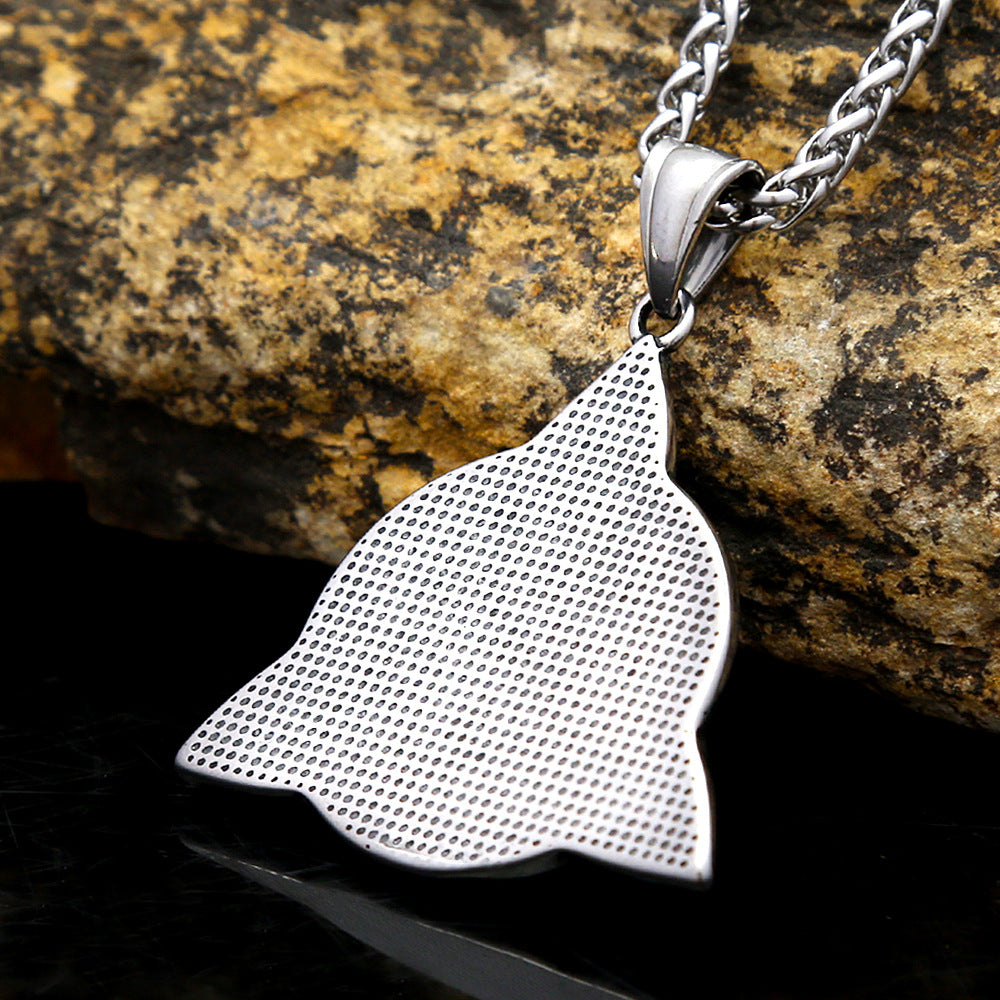 Vintage Celtic Stainless Steel Men's Pendant Necklace