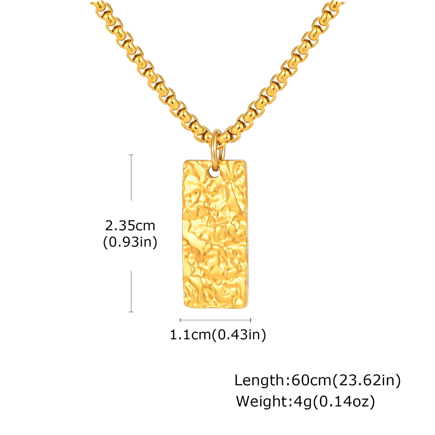 Planderful Black Stainless Steel Geometric Pendant For Men