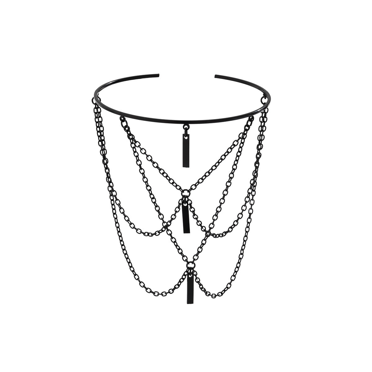 European and American Vienna Verve Alloy Chain Bracelet with Tassel Accent