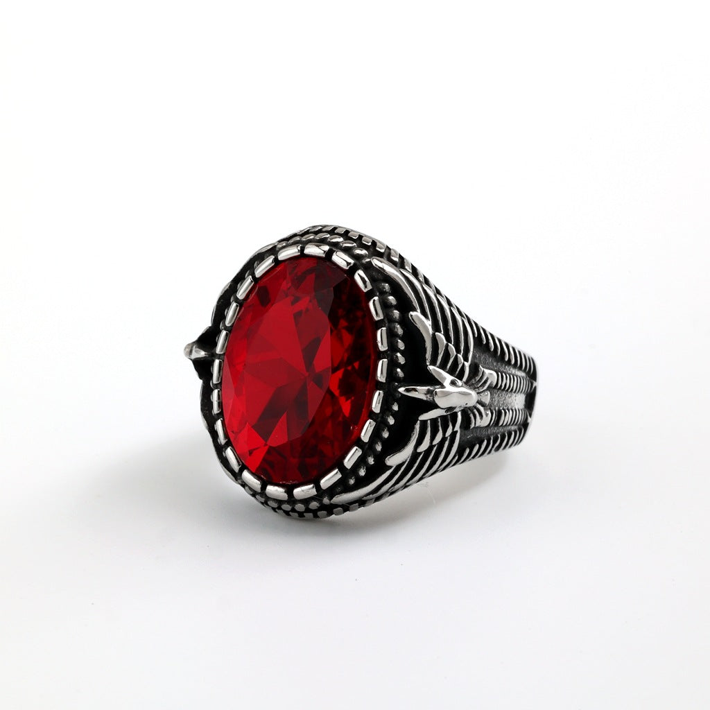 Vintage Solid Stainless Steel Men's Ring