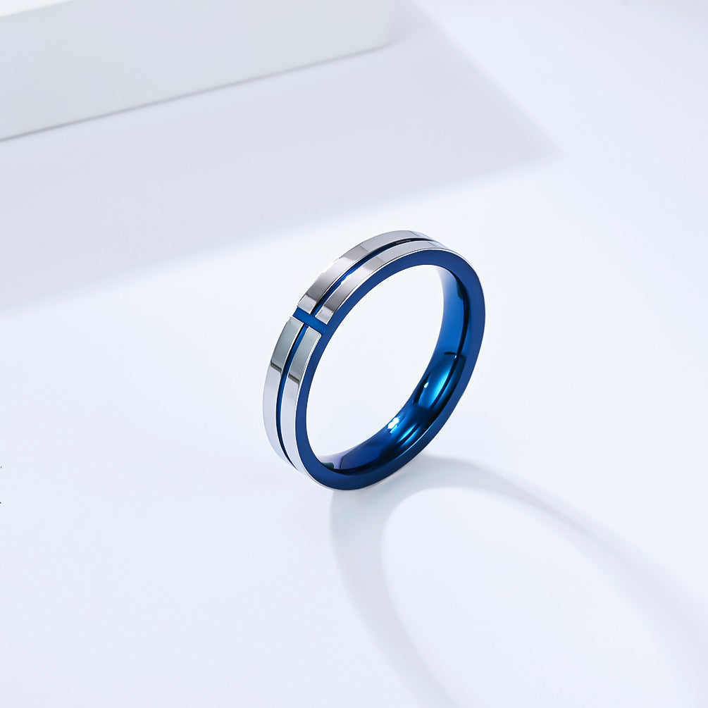 Planderful Titanium Steel Cross Ring Unisex Jewelry Premium Everyday Genie Collection