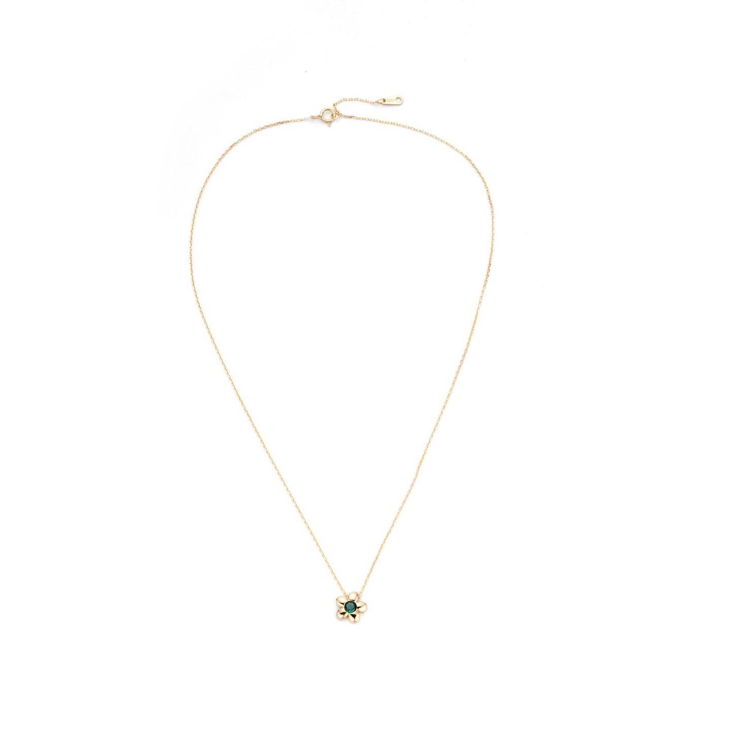 Korean Version S925 Silver Necklace Women's Flower Collarbone Chain