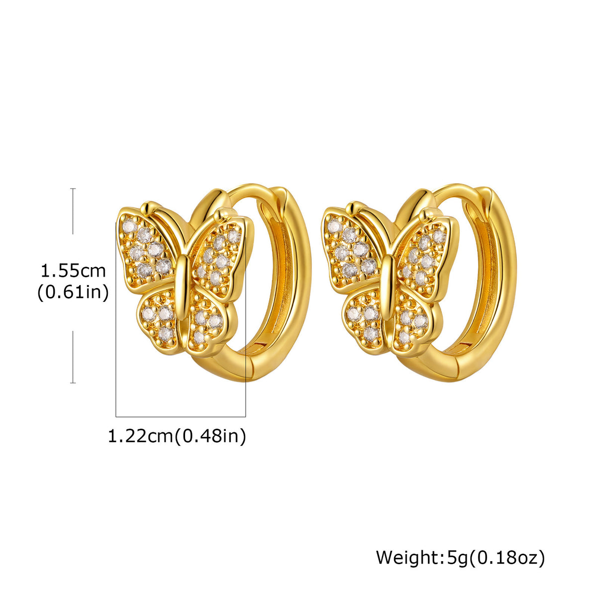 Zircon Floral Earrings