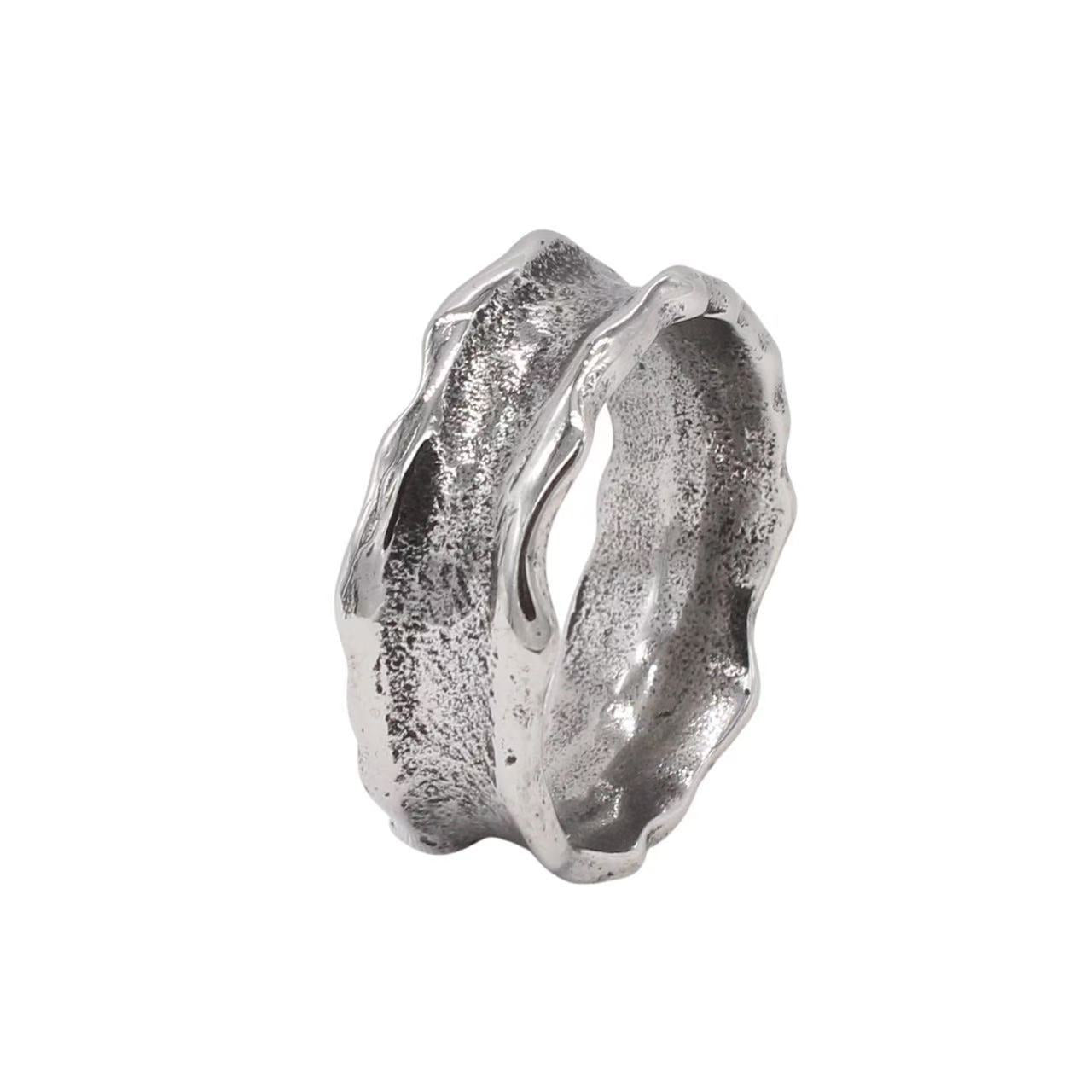 Planderful Jewelry Personalized Retro Steel Ring For Men