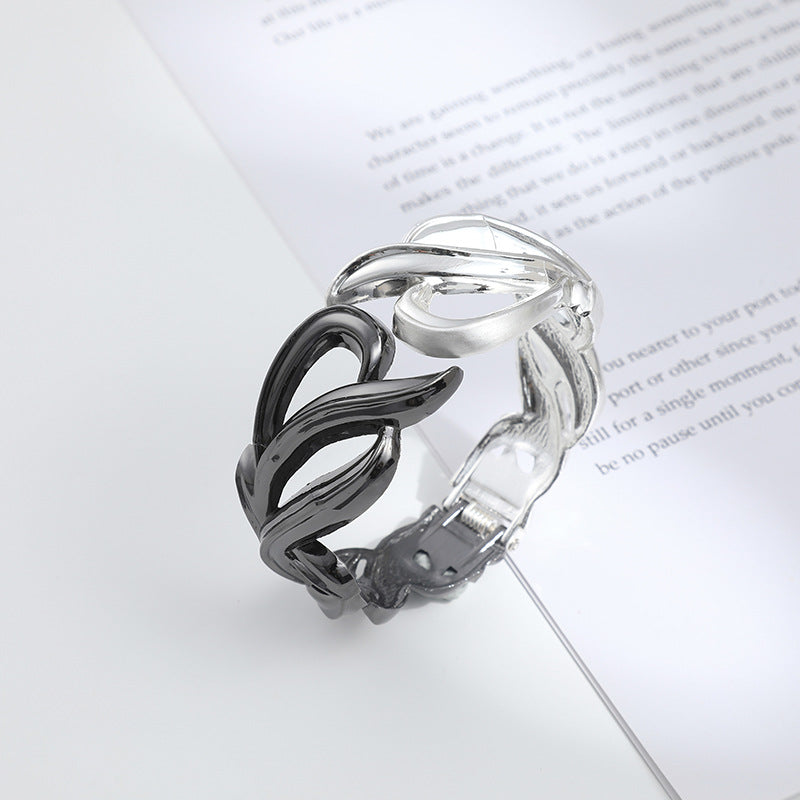 Golden Gateway Statement Bracelet - Titanium Steel Edition