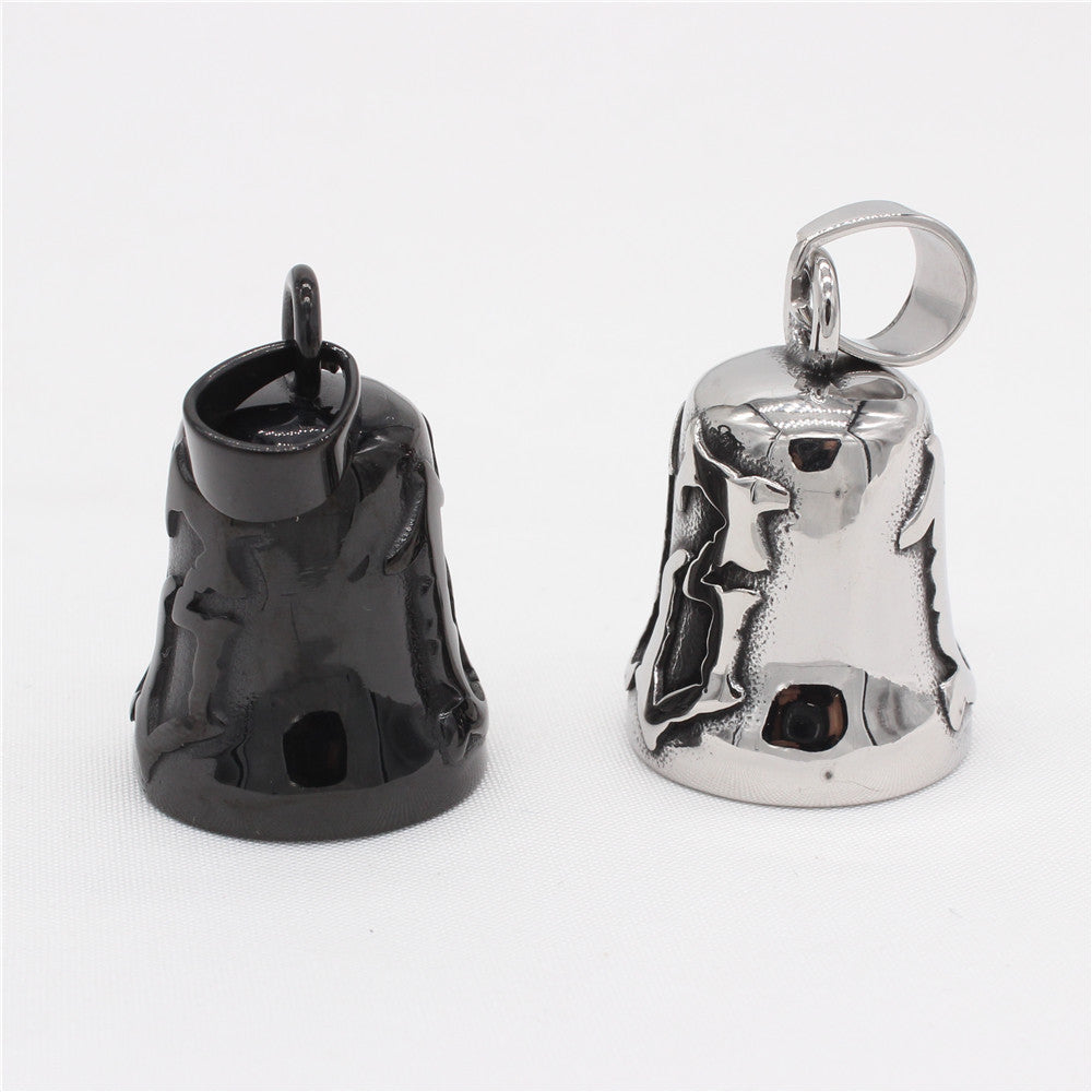 Planderful Christmas Bells Titanium Steel Pendant Unisex Retro European American Style Gift For Men And Women