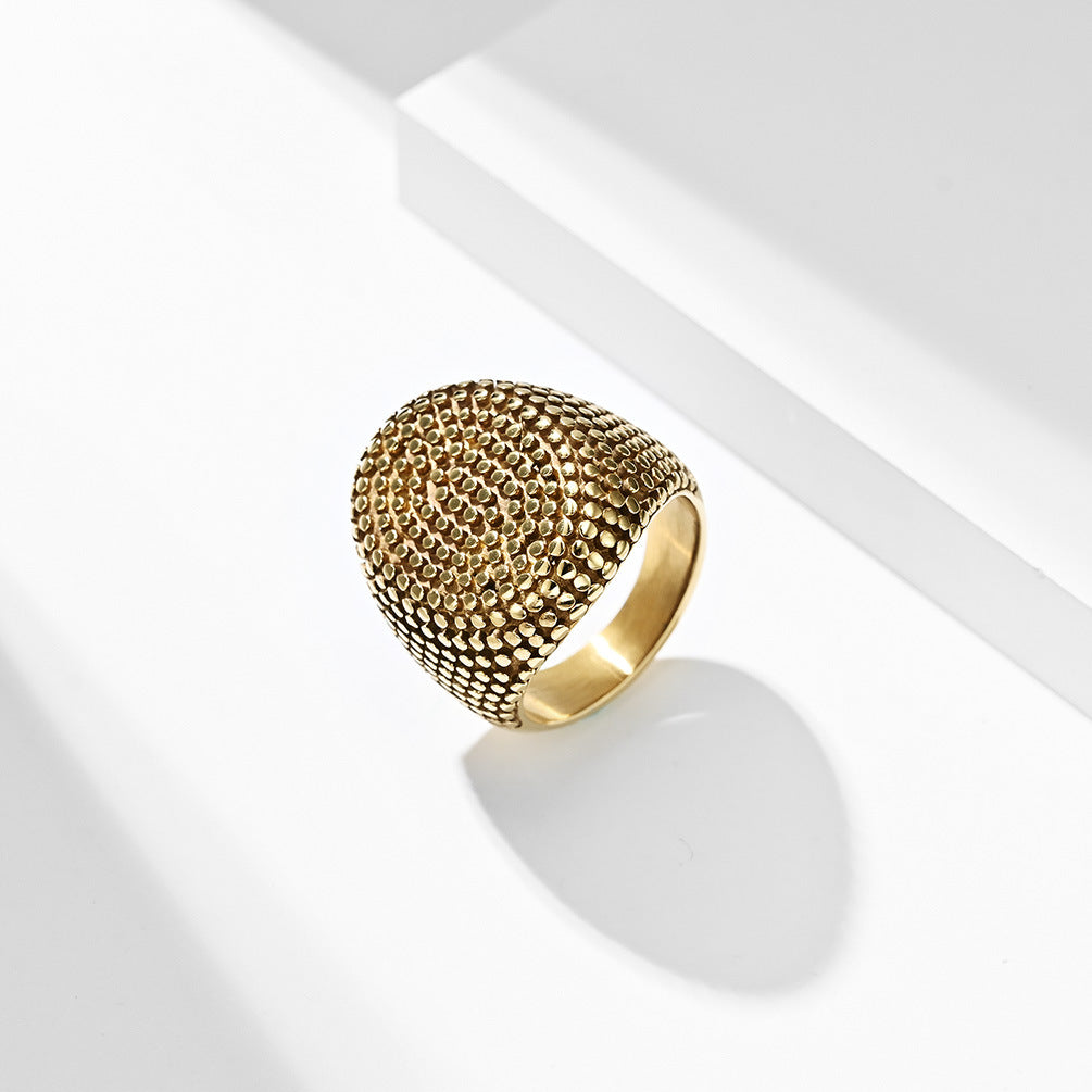 European And American Style Titanium Steel Ring For Men