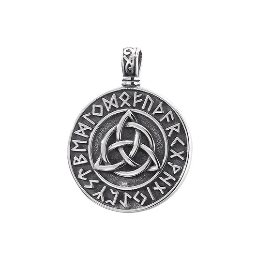 Planderful Nordic Viking Pendant for Men Turquoise Octagram