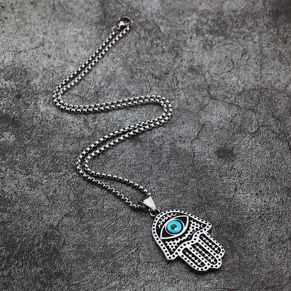 Minimalist Viking Stainless Steel Men's Pendant Necklace