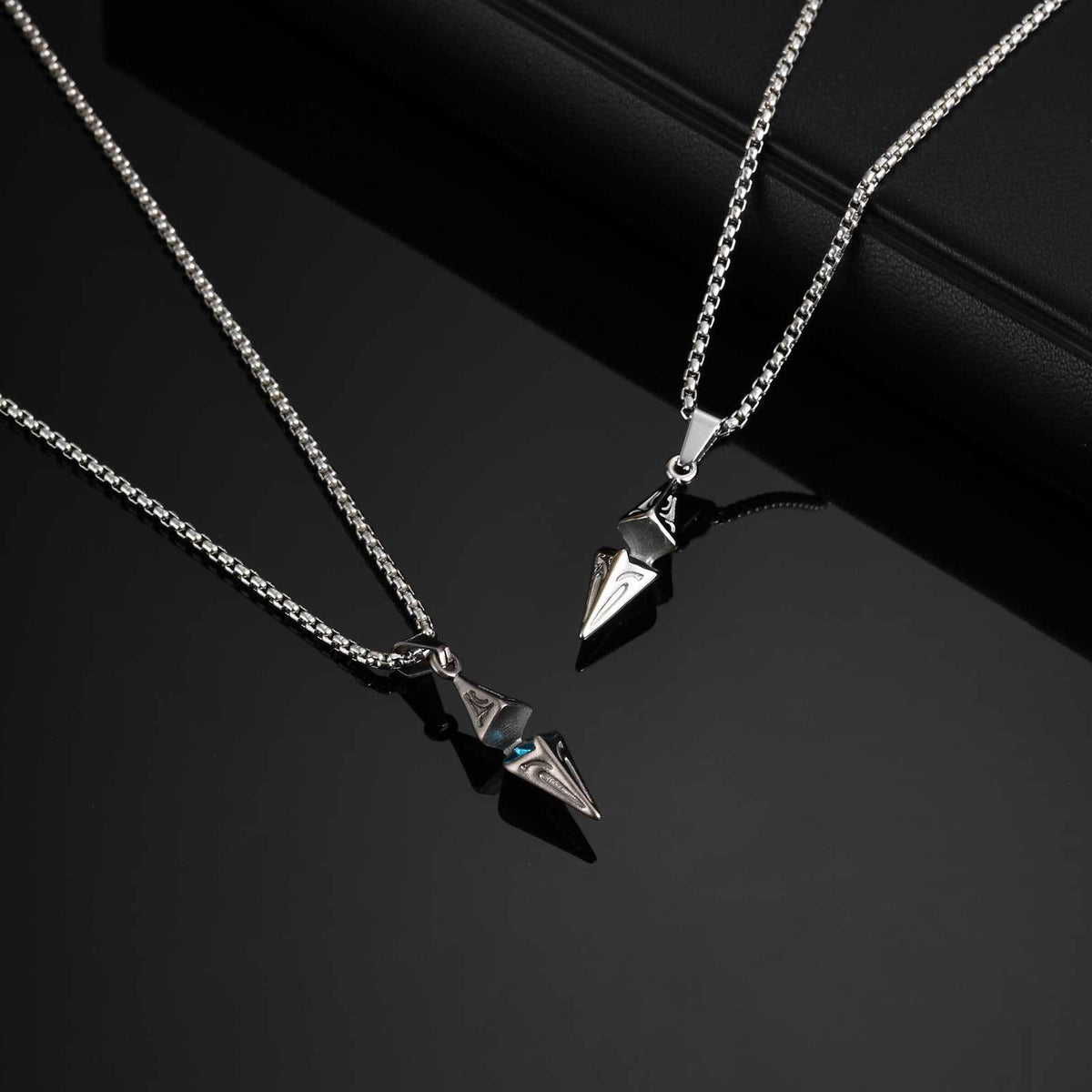 Zircon Pendant — Antiqued or Silver Finish