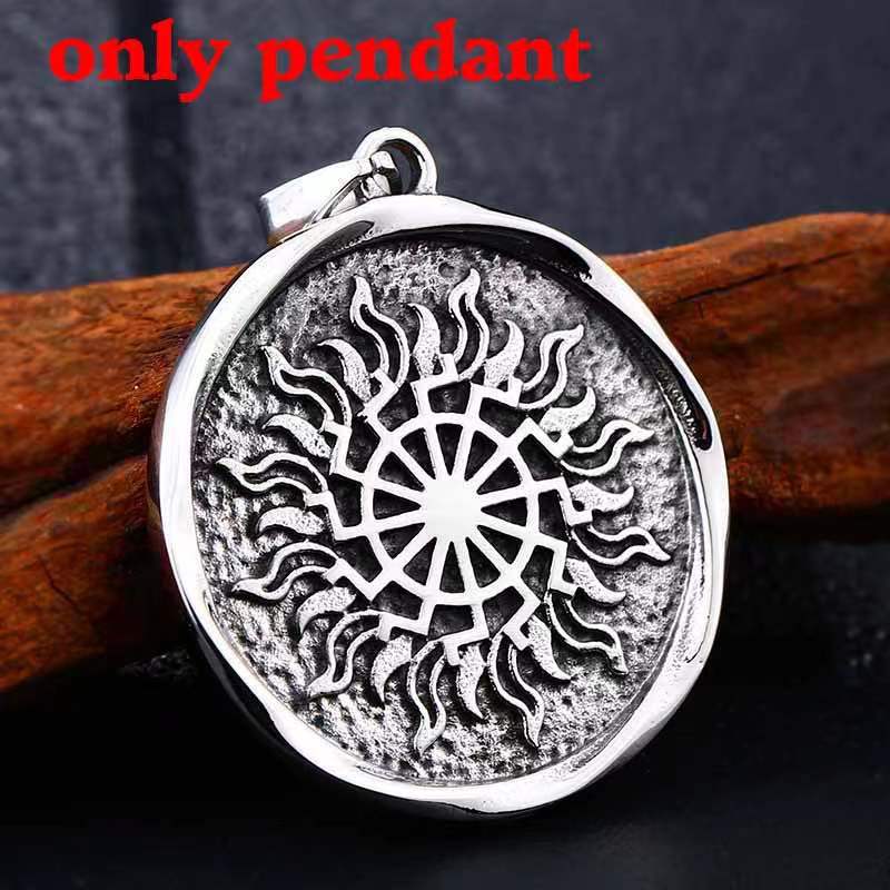 Viking-Inspired Stainless Steel Pendant for Men – Personalized Retro Jewelry from Europe and America