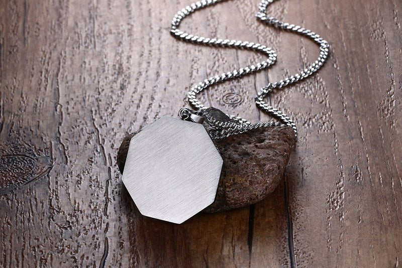 Double Snake Staff Pendant Trendy Men's Jewelry Wholesale