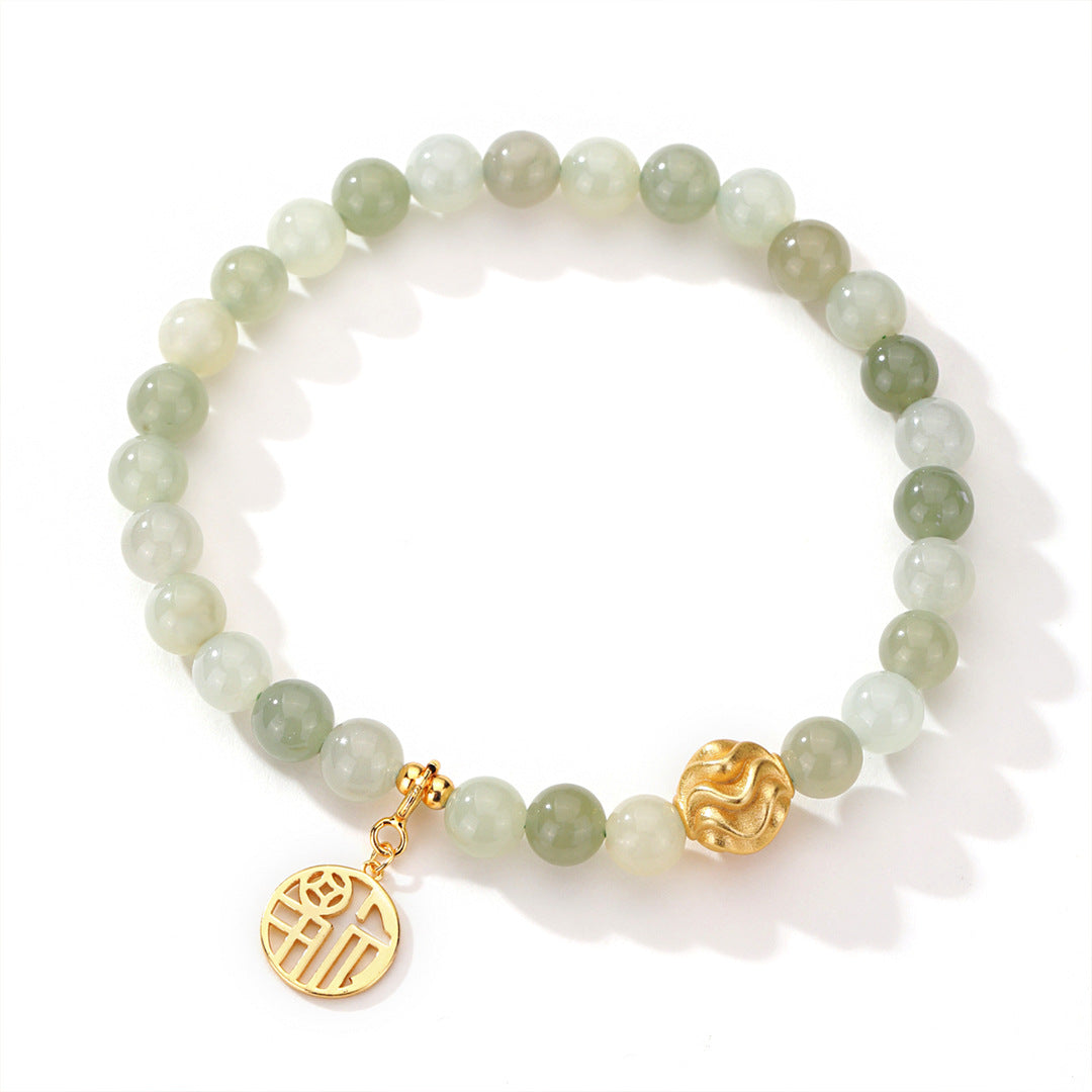 Vintage Hetian Women's Bracelet