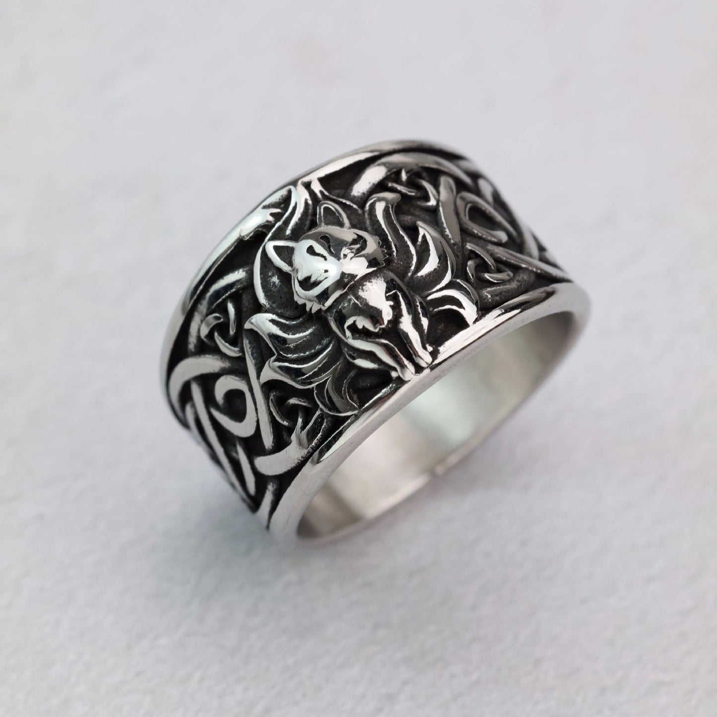 Cross-Border New Products Nine-Tailed Fox Men's Ring