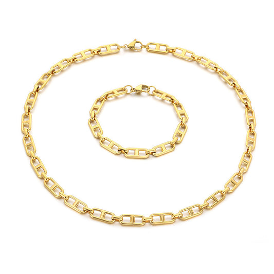 Hipster Hip Hop Japanese Chain Necklace Bracelet For Men