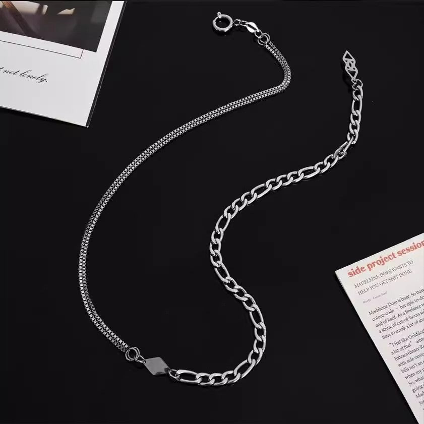 Planderful Jewelry Rhombus Necklace Steel