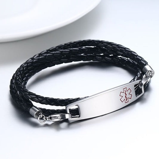 Manufacturer Spot Wholesale Titanium Steel Medical Logo Jewelry for Men