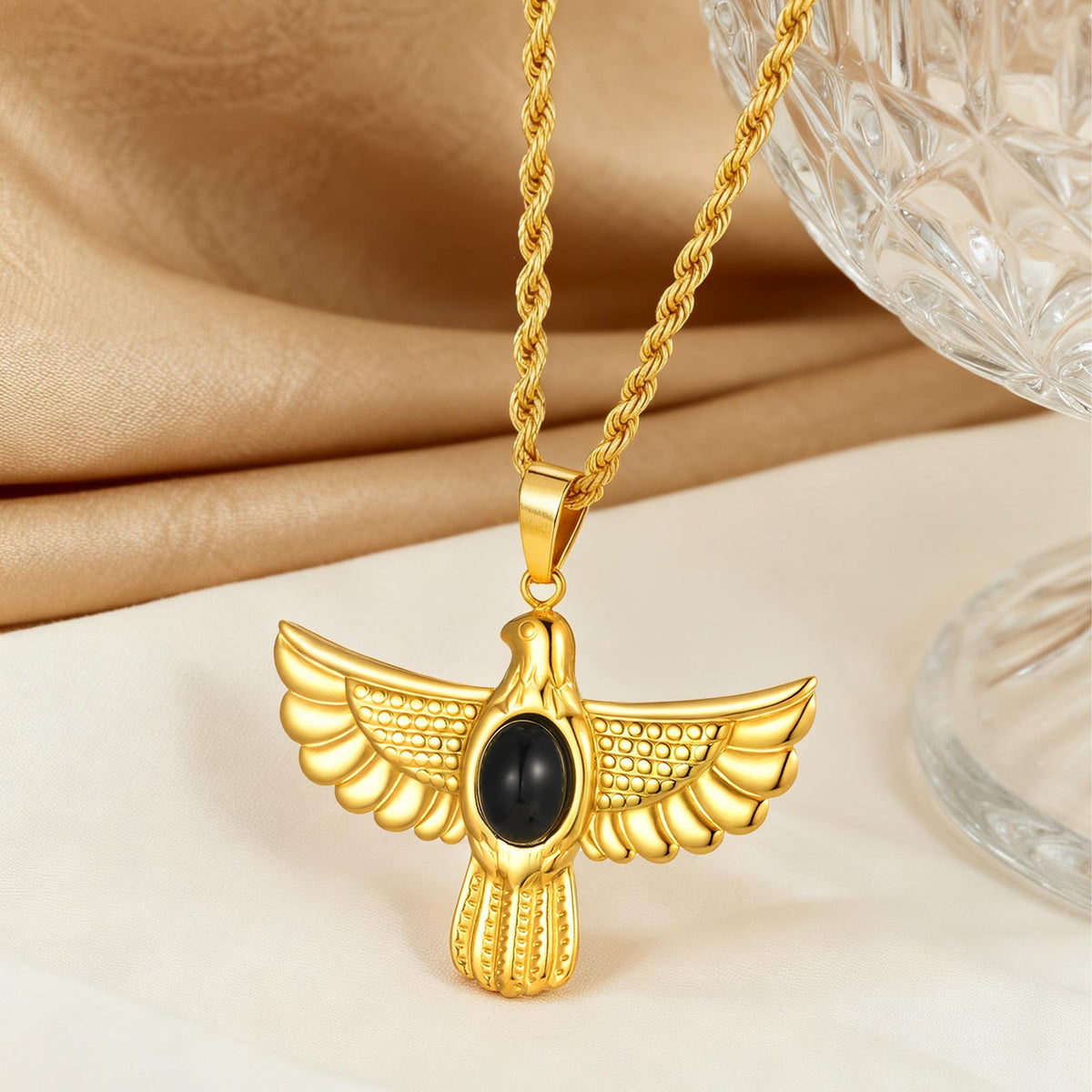 Angel Wings Vintage Stainless Steel Pendant