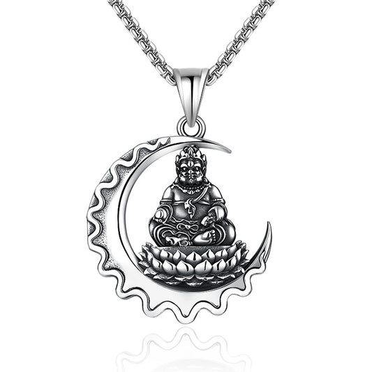 Buddhist Zodiac Stainless Steel Pendant Necklace