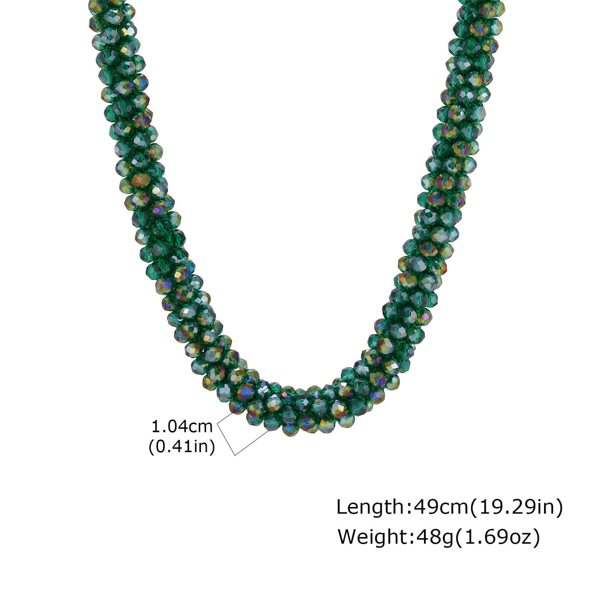 Ladies Dopamine Crystal Beaded Necklace Daily With Sweet Girly Clavicle Chain