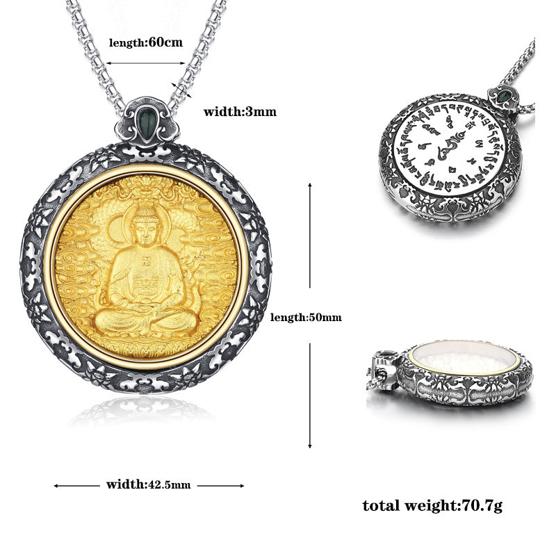Steel Necklace – Statement Eight Guardians Zodiac Amulet