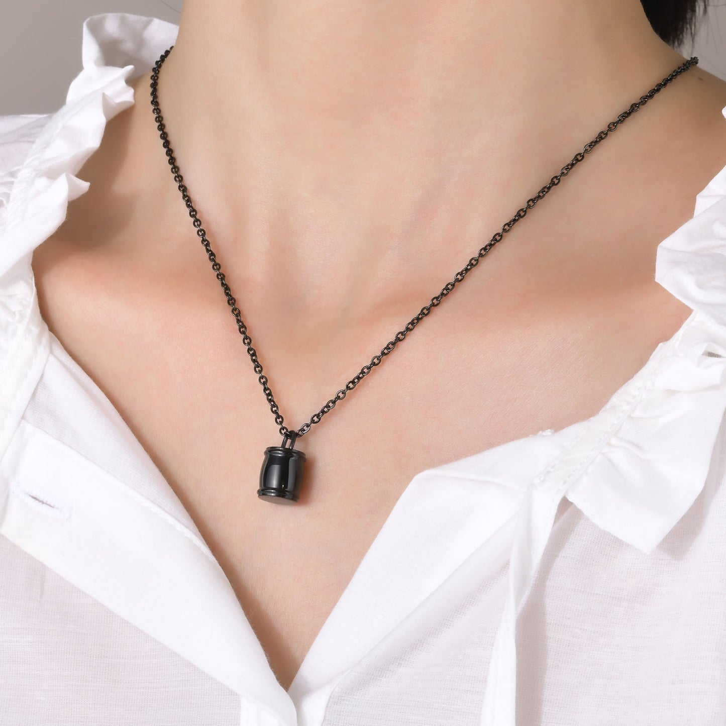 Cross-Border Jewelry Commemorative Pendant Necklace Small Jar Urn