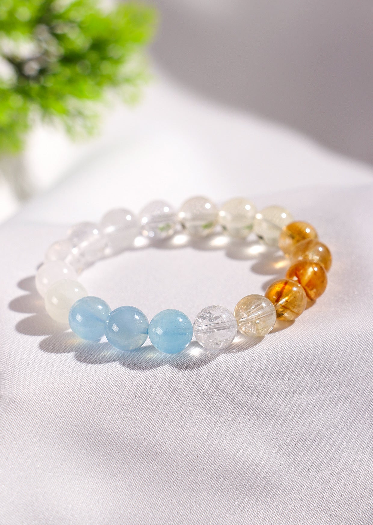 Planderful Fortune's Favor Bracelet – Natural Aquamarine Crystal Design