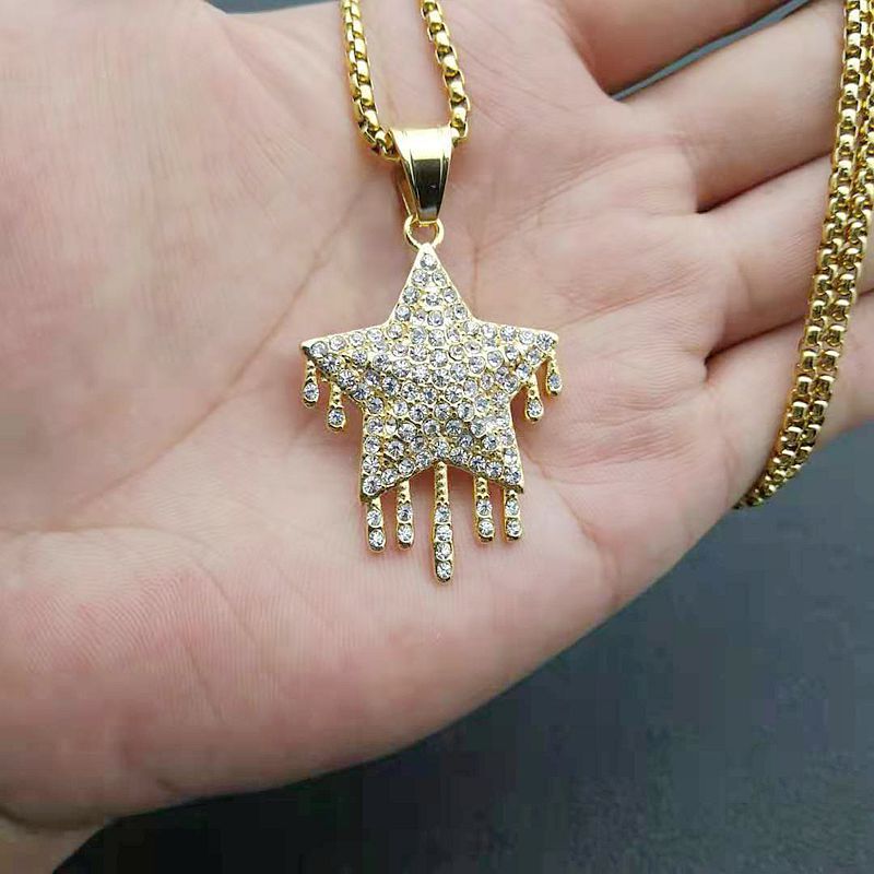 Zircon Necklace – Hip-Hop Dainty Water Drop Pendant