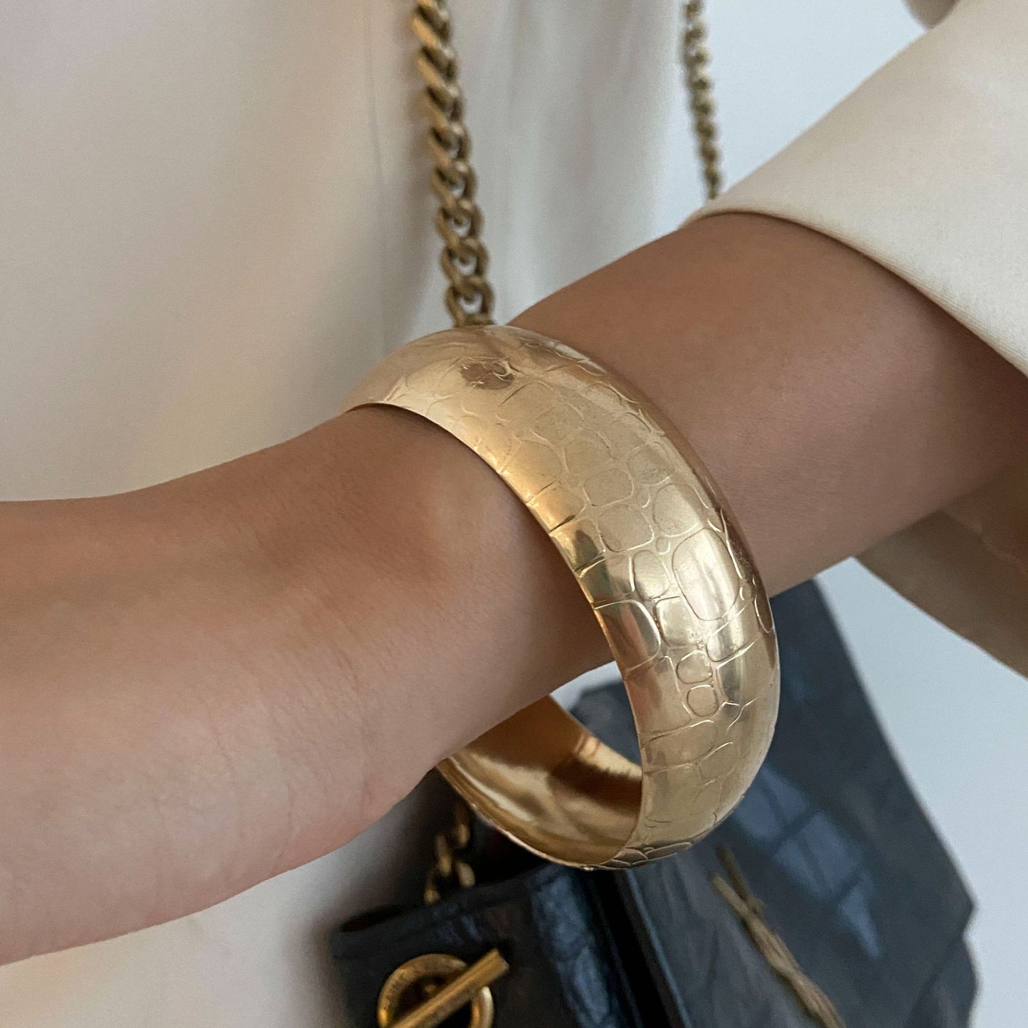 Stacked Smooth Bracelet Irregular Color Smudged Bracelet