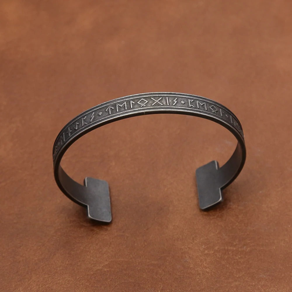 Viking Rune Stainless Steel Men's Bracelet