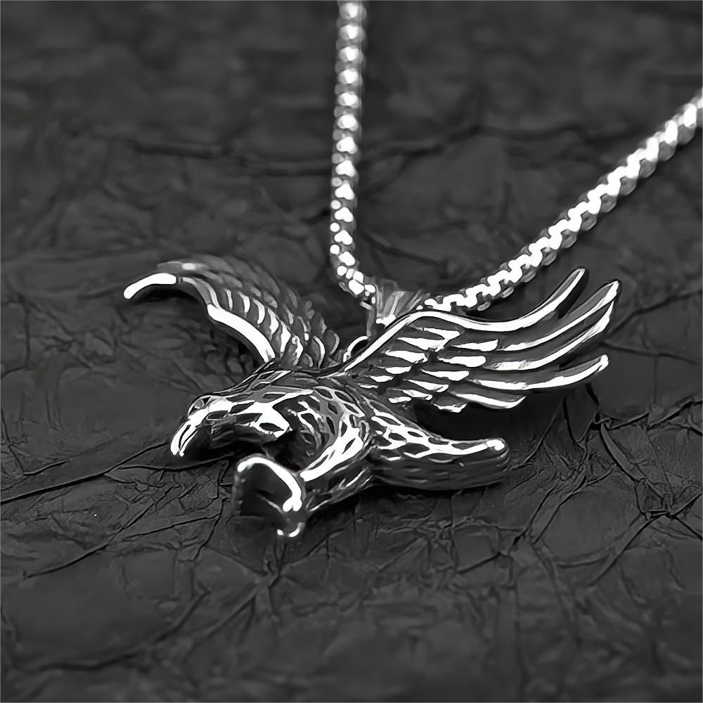 European and American Jewelry Wholesale Men's Eagle Pendant Necklace