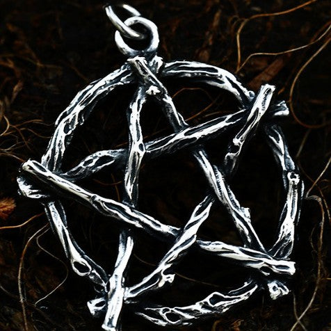 Titanium Steel Pentagram Men's Pendant – Digital Stainless Steel Necklace