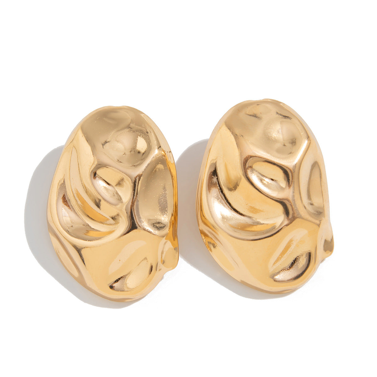 Planderful Vienna Verve Earrings – Exaggerated Asymmetrical Flower Design