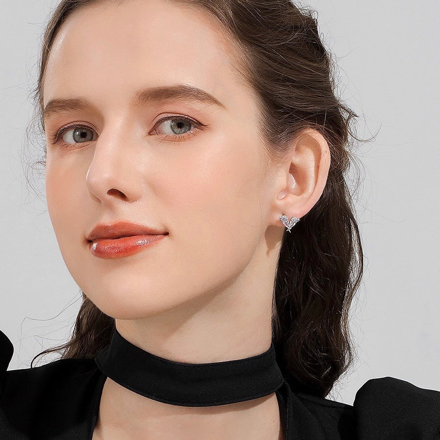 Minimalist Star 925 Sterling Silver Women's Earrings