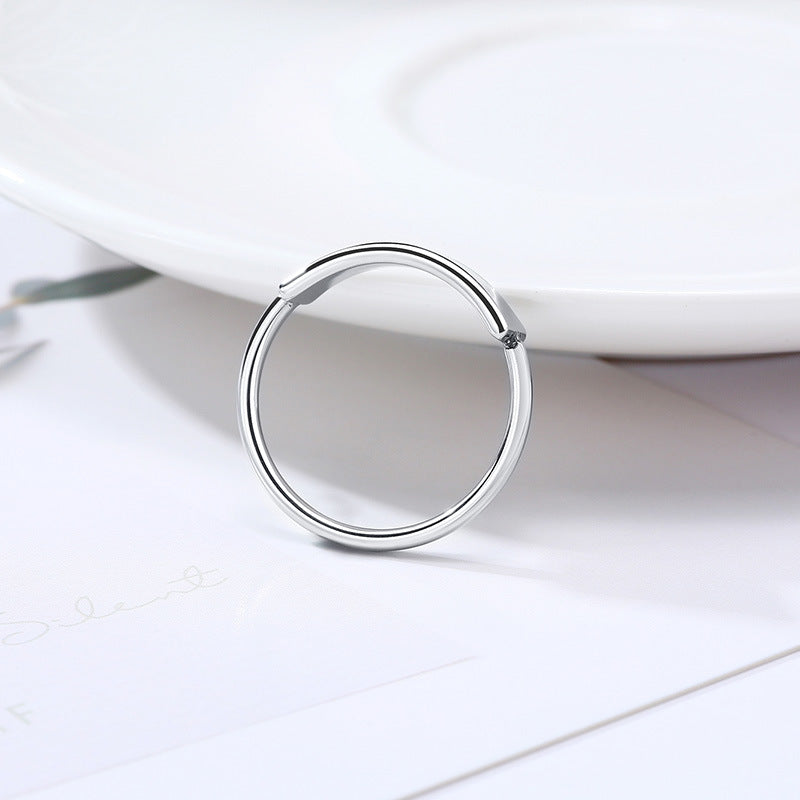 Korean Version Of Fashion Temperament Trinket Titanium Steel Ring