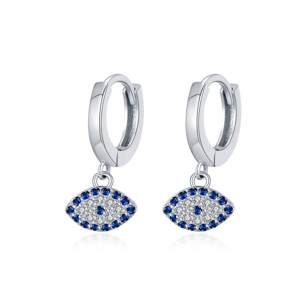 925 Sterling Silver Pavé Zircon Earrings