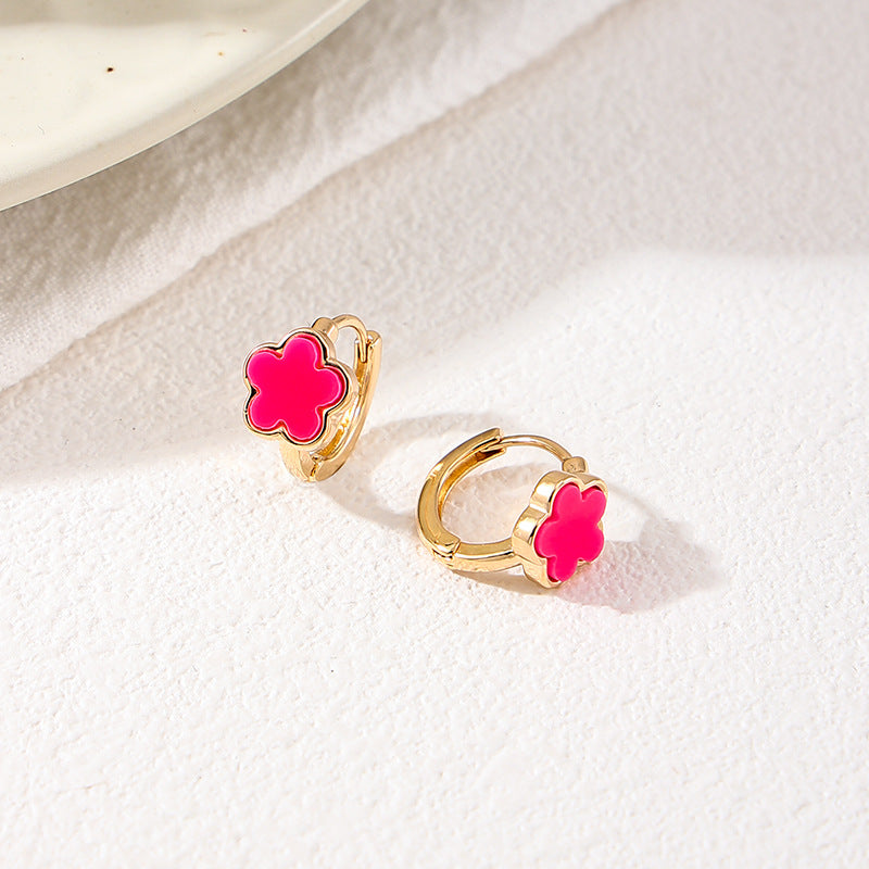 Planderful Vienna Verve Earrings – Elegant Five-Leaf Clover Design