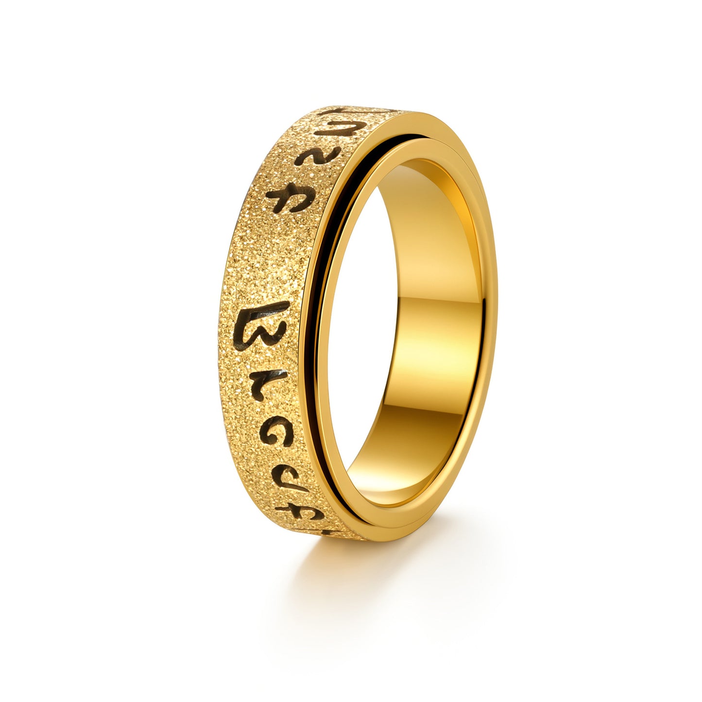 Planderful Everyday Genie Stainless Steel Spinner Ring For Women And Men Unisex Decompression Jewelry