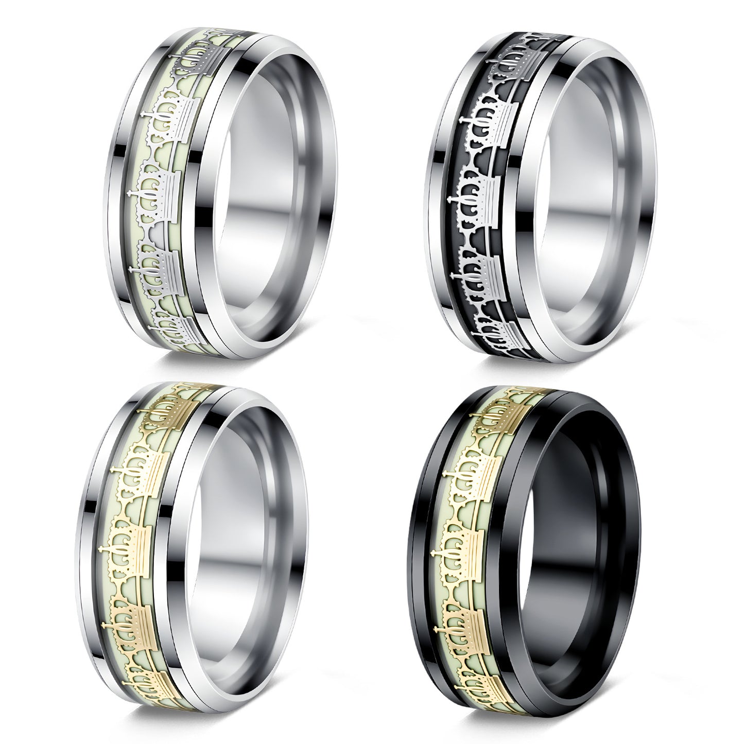 Planderful Stainless Steel Ring For Men And Women Durable Everyday Wear Unisex Retro European American Style