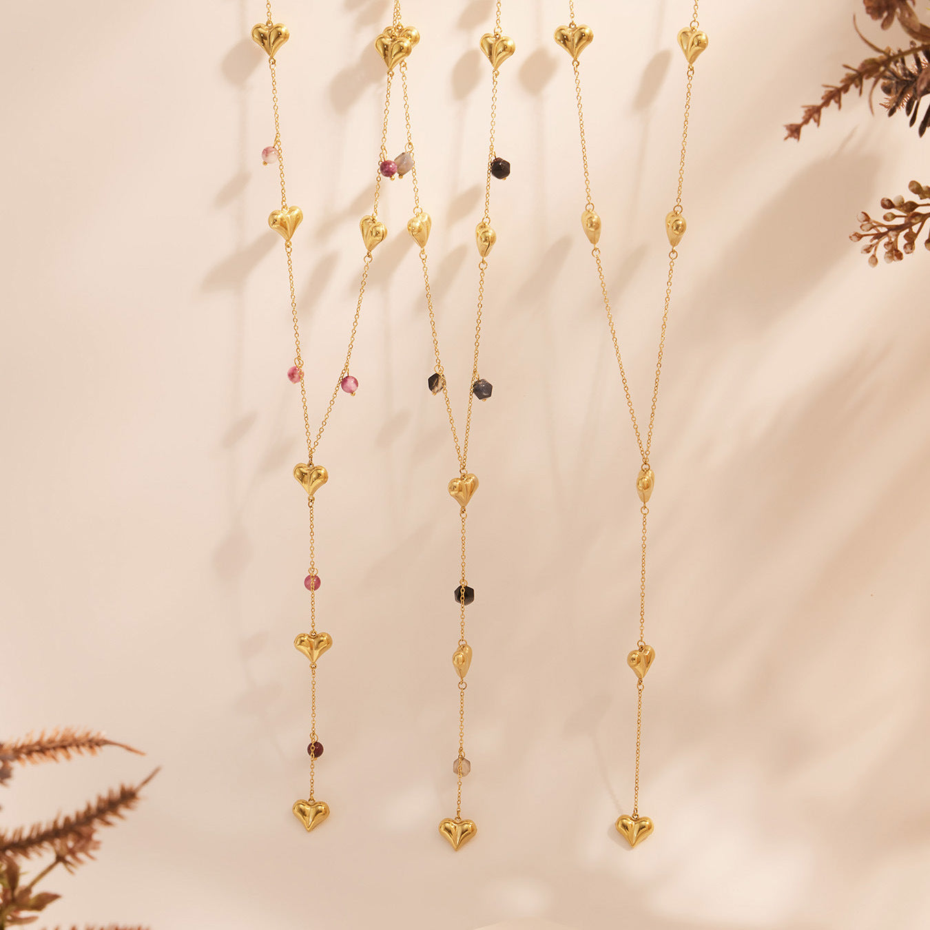 Planderful Stainless Steel Agate Y Necklace Women Chic