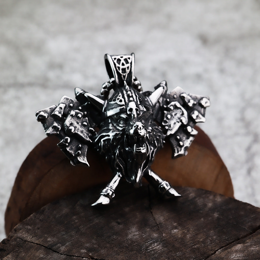 Foreign Trade Jewelry Wholesale Viking Series Odin Axe Pendant