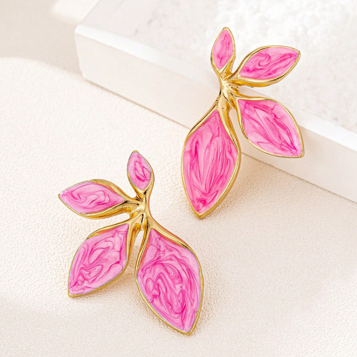 Planderful Vienna Verve Earrings – Bohemian Leaf Design